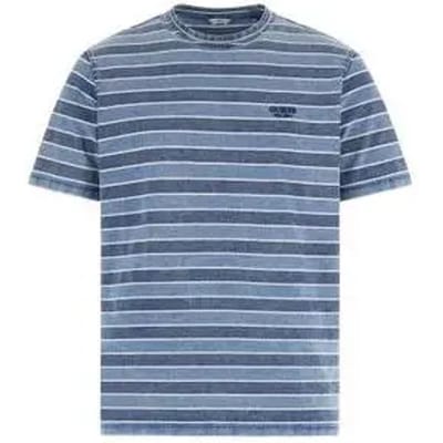 Guess M6gi12k2993 T-shirt Met Korte Mouwen Blauw L Man