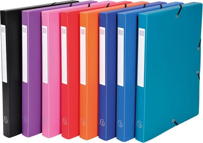 Exacompta Klasseerdoos PP 7/10de Rug 25mm - A4 - Geassorteerd - 5960E