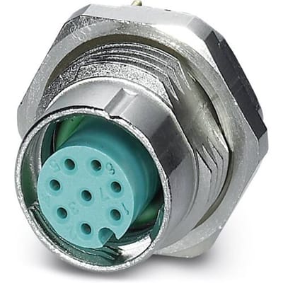 Phoenix Contact 1456543 Sensor/actuator inbouwconnector M12 Aantal polen (sensoren): 8 Bus, inbouw 20 stuk(s)