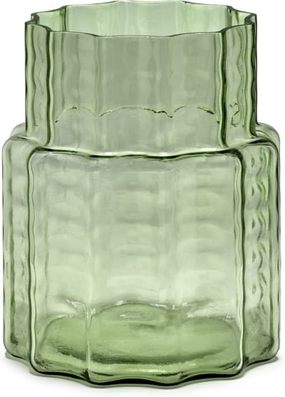 Serax - Ruben Deriemaeker Waves - Vaas - Transparant/Groen - 18 Ø - H 21cm - 1,88kg