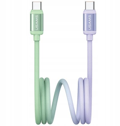 USAMS Bicolor Serie - Oplaadkabel - USB-C naar USB-C - 60W - 1.2m