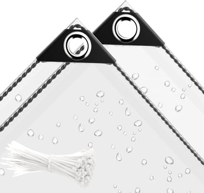 Waterdicht Zeildoek - Transparant PVC - Tuin Bescherming - Scheurbestendig - 18 x 13 m - Helder