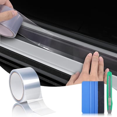 Transparante Zelfklevende Vinyl Tape voor Deur- en Auto-drempelbescherming, Perfect voor Schilderwerk en Geschikt voor Diverse Voertuigen