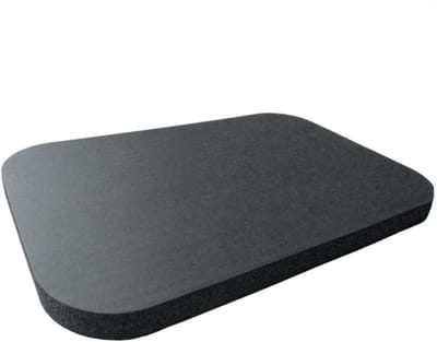 Kniebeschermer Dik Schuim - Ondersteunend Kussen - Comfortabel Trainen - Hoge Dichtheid Schuim - 31 x 19.5 cm - Zwart