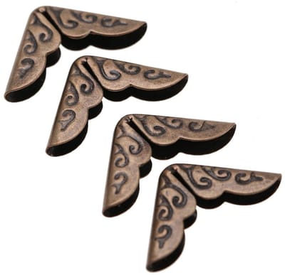 50 Stuks Foto Hoekbeschermers voor Scrapbooking en Albums - Bronzen Hoekjes voor Notitieboeken en Mappen