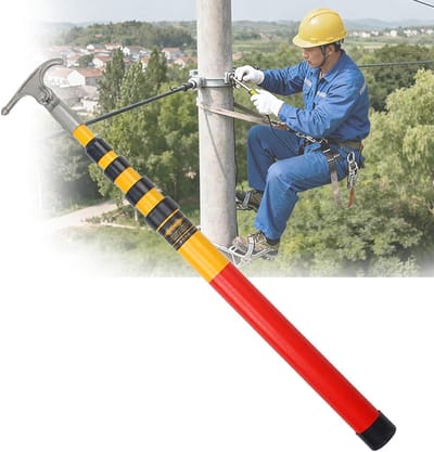 Reddingshaak Isolatie - Isolatiestang Trekstang - Veiligheid Werk - Hoog Draagvermogen - 100 kg - Geel