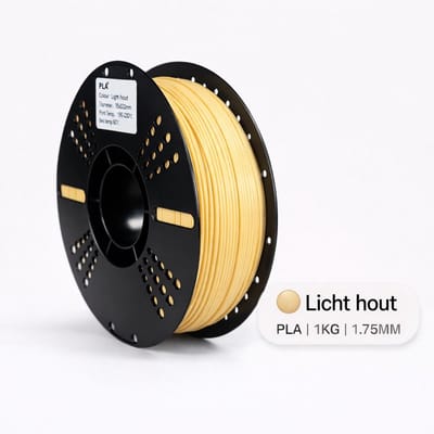 PLA+ Filament – Licht hout – 1.75mm – 1KG – Koppelprint
