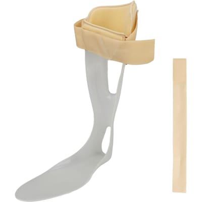 Enkel Voet Drop Brace Ultra Dun Postuur Correctie Lichtgewicht Knipbaar Gevoerd Dropvoet Ondersteuning L(for 6.5-9kg)