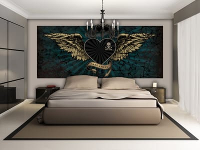 Alchemy Heart Dark Angel Tattoo Photo Wallcovering