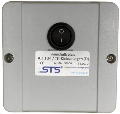 TELEFOONBEL-INSCHAKELRELAIS AR-104D in IP54 behuizing 60606