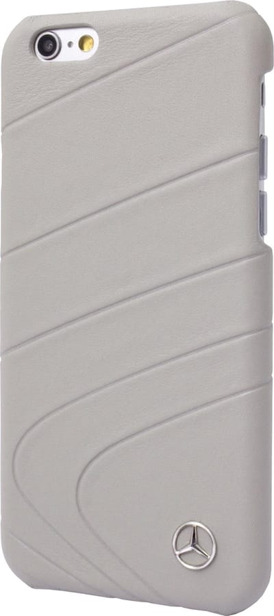 Mercedes organic II echt leer hardcase grijs iPhone 6/6s