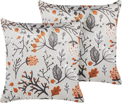 MONTBRETIA - Sierkussen set 2 - Meerkleurig - 45 x 45 cm - Fluweel
