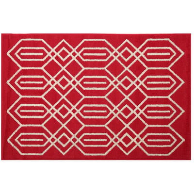 Rode Nieuwjaars Feestelijke Mat Entree Deurmat Entree Deurmat Binnen Entree Mat Housewarming Tapijt 50X80CM