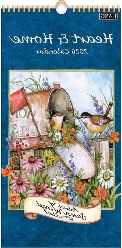 Verticale Wandkalender - Maandelijkse Kalender - Jaar Planning - Landelijke Tuin Scenes - 40 x 31 cm - Niet gespecificeerd