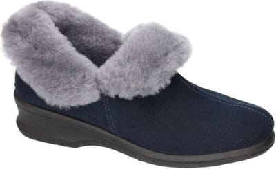 Rohde -Dames - blauw donker - pantoffels - maat 37