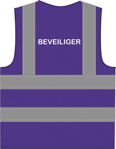 Beveiliger hesje RWS paars