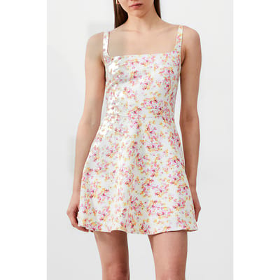 French Connection Benedetta Whisper Dress White Size: 18 | Mini Dresses Outlet | Dames | Ecru