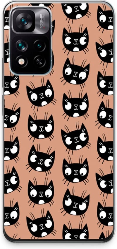 Case Company® - Hoesje geschikt voor Xiaomi 11i Hypercharge hoesje - Kat - Soft Cover Telefoonhoesje - Bescherming aan alle Kanten en Schermrand