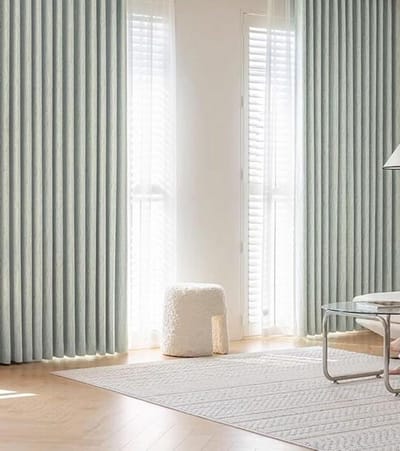 Chenille Keukengordijnen - Gordijnset - Privacy en decoratie - Zachte stof - 2-delig - Lichtgroen
