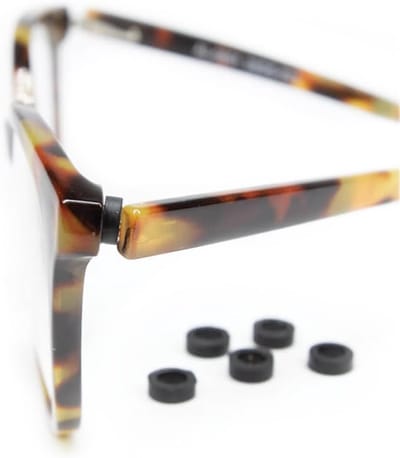 Bril Bevestiging - Bril Houders - Bril Veiliger - Flexibele Rubber - 6mm Buitendiameter - Zwart