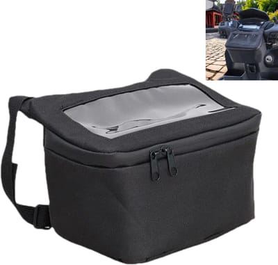1 stuk-Fietstas met schouderriem - Opbergtas voor elektrische scooter - Stuurtas voor motorfiets - Mountainbiketas - Fietstas voor elektrische fiets - Stuurtas - Zwart - 21*10*11 cm - Liggend formaat - Geschikt voor mobiele telefoons