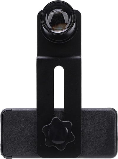 Microscooplens smartphone-adapter, smartphone camera-adapterhouder met 12,5x oculair voor microscoopoculairbuis van 23,2 mm
