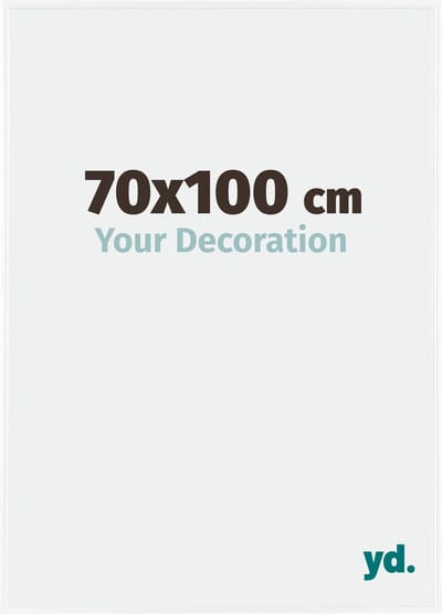 Your Decoration - Fotolijst 70x100 cm - Kunststof - Wit Hoogglans - Evry