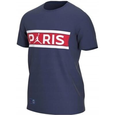Jordan Paris Saint-Germain T-shirt - Maat S - Midnight Navy / Donkerblauw - PSG - Lifestyle - Heren T-shirt voor Mannen