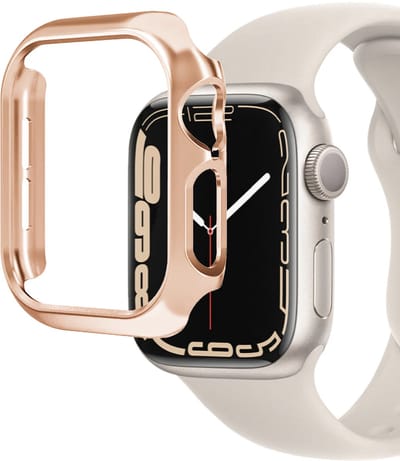 MY PROTECT - Bumper Hoesje Geschikt Voor Apple Watch 46mm - Bescherm Case - Rosé