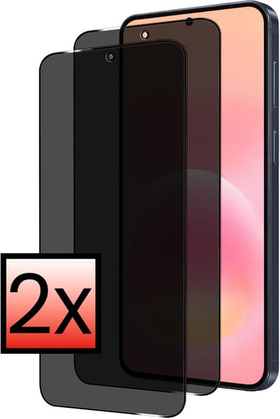 Screenprotector - 2 Stuks - Geschikt voor Samsung Galaxy A57 - Privacy Filter - Beschermglas - Gehard Glas - Tempered Glass - Screen Protector - Anti Spy - Full Display Cover