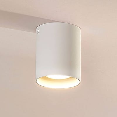 Arcchio downlight Carson, hoogte 10 cm, wit, aluminium