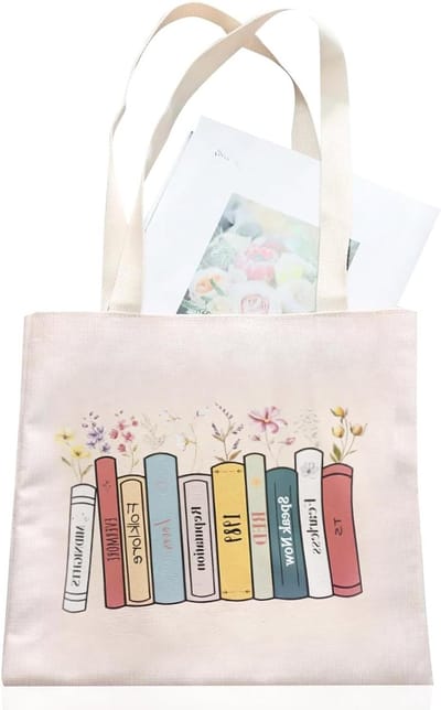 Allecto Plus - WUERKIYA Singer Muziek Tas - Voor Scholen en Winkelen - Cadeau voor Muziekliefhebbers - Herbruikbaar Canvas met Zangthema - Fans van Zangers Merchandise - Stijlvol en Handig.