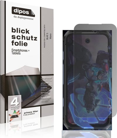 dipos – Matte Privacy Screenprotector geschikt voor BLKE S Maxo | Anti-Spy Beschermfolie