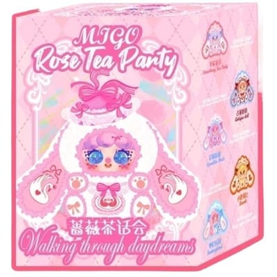Migo Rose Tea Party 600% Peluche Boîte Aveugle Mystère Surprise Jouet Poupée Décoration Populaire Cadeau d'Anniversaire Peluche Collectionnable white