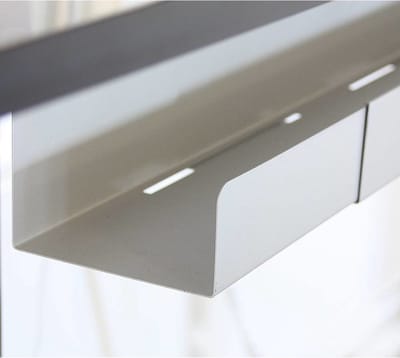 Offeco - Kabelgoot - Kabelgoot bureau - Kabel organiser- Kabelgoot  950mm - Kabelgoot grijs - In lengte verstelbaar- Kabelgoot  cm - Kabelgoot