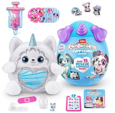 Puppycorn Rescue Surprise - Verzamelbaar Pluche met 12+ Verrassingen voor Kinderen