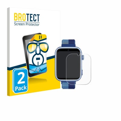 BROTECT - Screenprotector voor JoJoego 4G Smartwatch kids - Folie Beschermfolie transparant 2 Stuks