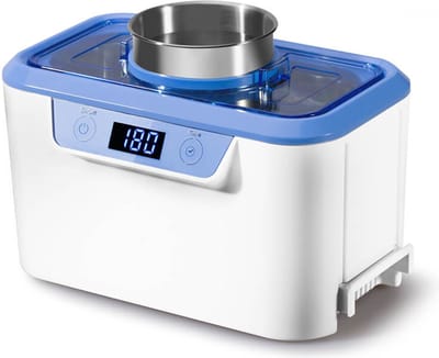 Codyson CDS-310 wit gatendeksel met beker - 800 ml - Ultrasoonreiniger voor huishoudelijk gebruik - Ultrasone reinigingsapparaat voor sieraden en brillen