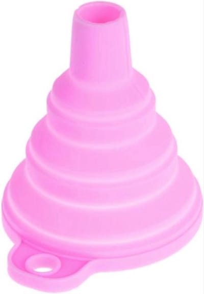 CHPN - Trechter - Mini trechter - Opvouwbare trechter - Siliconen - 6,5CM - Overgieten - Roze - Universeel - Klein trechtertje