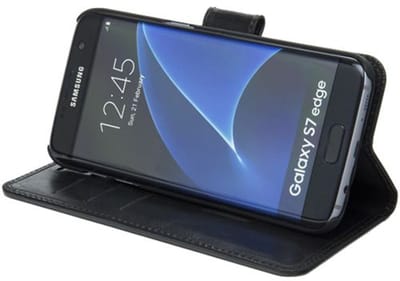 DBramante wallet bookcover Copenhagen - zwart - voor Samsung Galaxy S7 edge