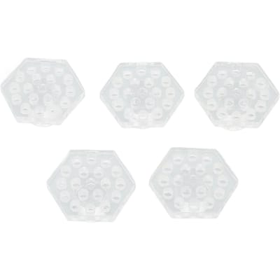 5pcs Support à Coraux Acrylique pour Aquarium Transparent Forme Hexagonale Support à Boutures de Coraux Sûr pour Aquarium Poissons white