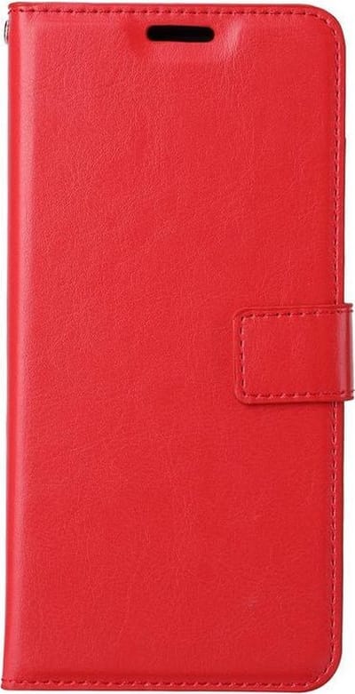 LuxeBass Boekhoesje geschikt voor Xiaomi Mi 11 Lite - Rood - telefoonhoes - gsm hoes - telefoonhoesjes