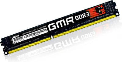 GMR High Performance - DDR3 - 8GB computergeheugen - Ultrasnel 1600 MHz - Compatibiliteit met alle merken - Desktop RAM-geheugenupgrade - High Quality Golden Design!