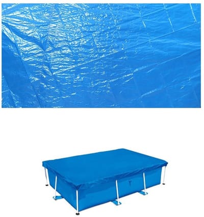 Dailygoods- Poolhoes 300x201 cm - Zonnekap - Beschermende Dekbedekking - Waterbesparend - Trekkoord Design - Vermindert Verdamping - Zwembadafdekking