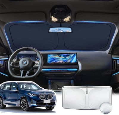 Dailygoods- Zonnescherm Voorruit - Opvouwbaar - Blokkeert UV-Stralen - Thermische Isolatie - Bescherming Interieur - 4-laags Materiaal - Auto Zonnescherm