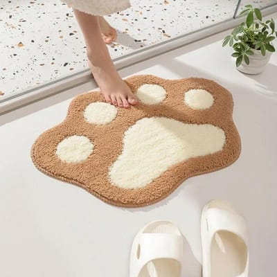 Paillasson absorbant salle de bain velours absorbant tapis antidérapant tapis de sol eau velours tapis de bain pied en relief tapis de bain tapis de bain kaki