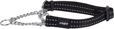 Rogz Utility Sliphalsband Ketting Zwart - Hondenhalsband - M 31-45x1.6 Cm