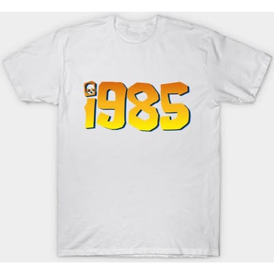 T-shirt Dames Retro 1985 Variant Harajuku Print Kawaii T-shirt Zomer Korte Mouw Dames T-shirt Top Tee 4XL yellow