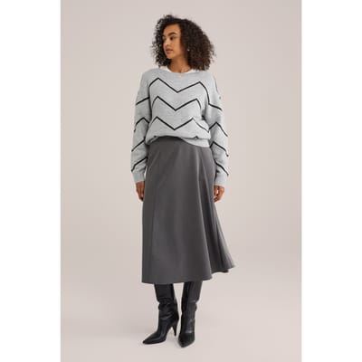 WE Fashion Knitted Pullover Blended Light Grey Taglia: M | Maglioni a maglia Outlet | Donna | Grigio
