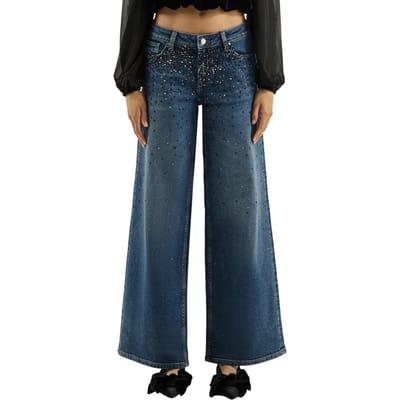 s.Oliver -qs Jeans Blue Denim Maat: W36L32 | Wijde Broeken Outlet | Dames | Blauw